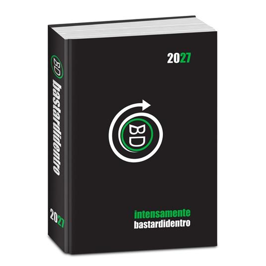 Diario 2026-2027 Bastardidentro 16 mesi Pocket Classic Intensamente. Nero