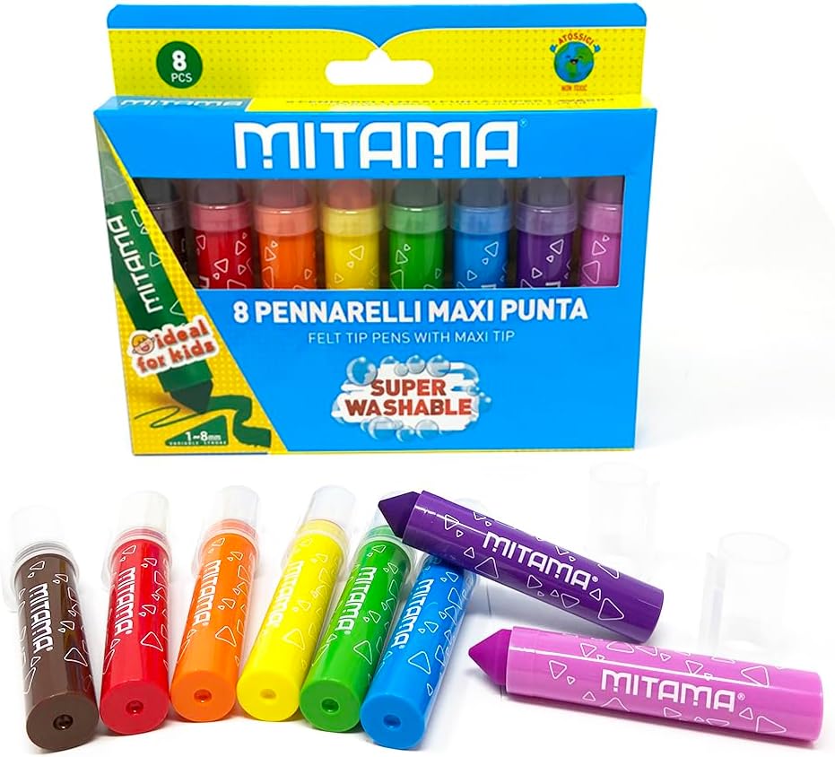 8 pennarelli maxi punta Mitama
