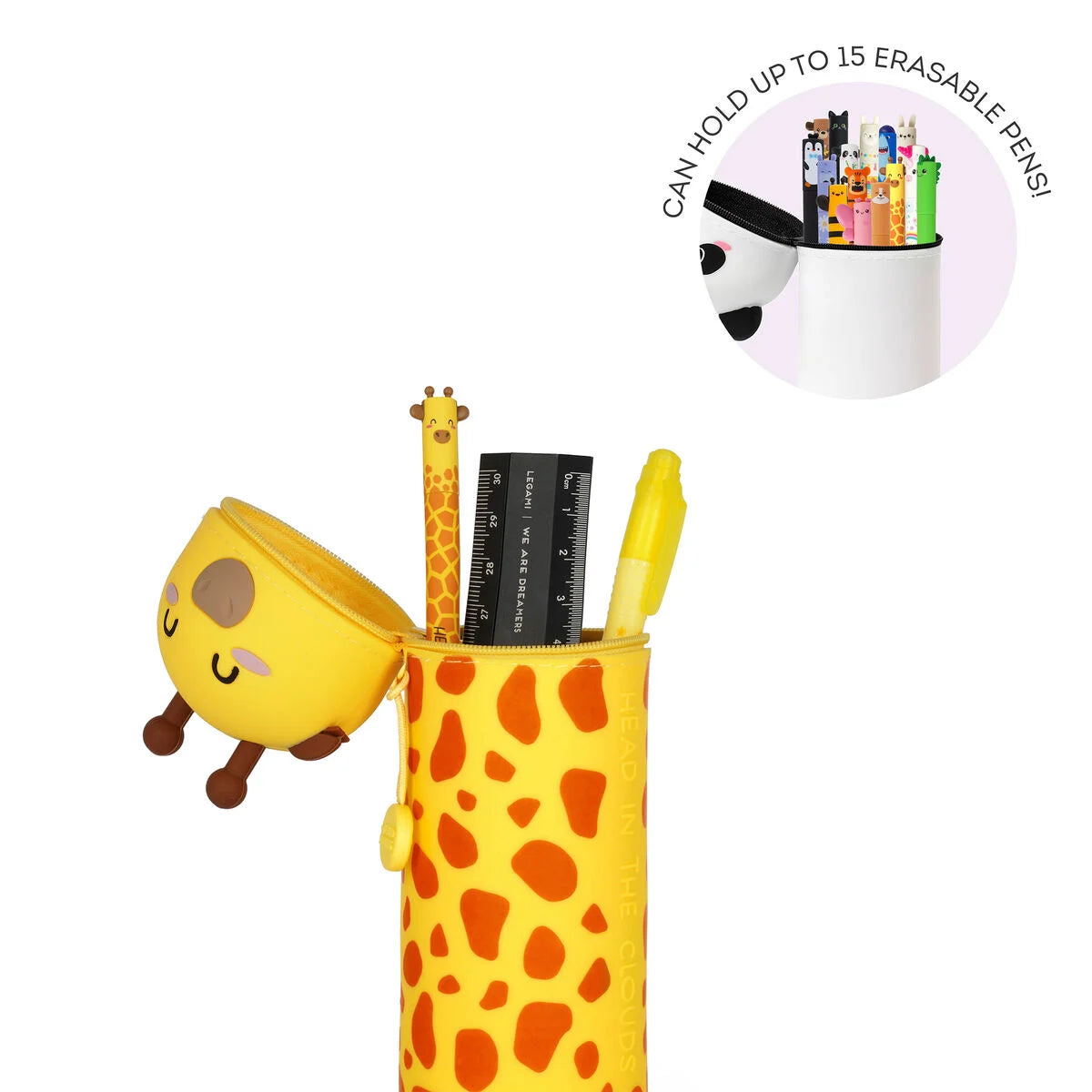 Astuccio 2-in-1 in Silicone Giraffe "Head In The Clouds"