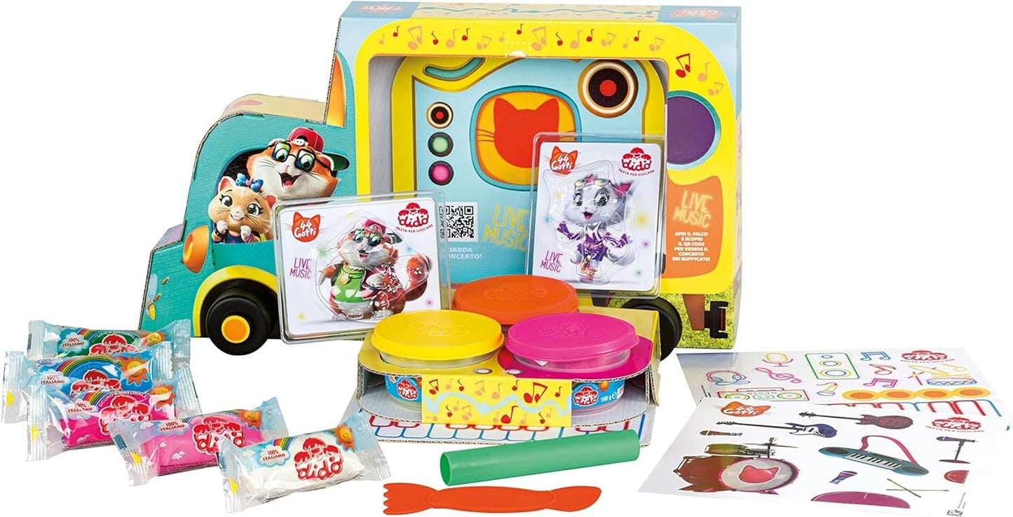 Didò 44 Gatti Buffymobile Pasta da Modellare Colori Misti Con Accessori