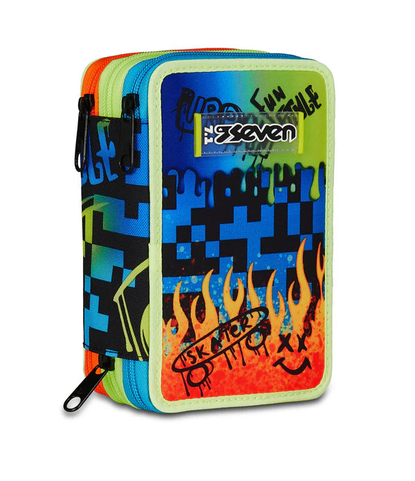ASTUCCIO Seven® 3 ZIP - SCRIBBLED FLAME