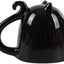 I-TOTAL® - Tazza in Ceramica Up & Down, tazza reversibile (BLACK CAT) 300 ml