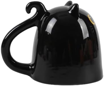 I-TOTAL® - Tazza in Ceramica Up & Down, tazza reversibile (BLACK CAT) 300 ml