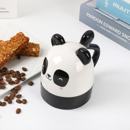 I-TOTAL® - Tazza in Ceramica Up & Down, tazza reversibile (PANDASTIC) 300 ml