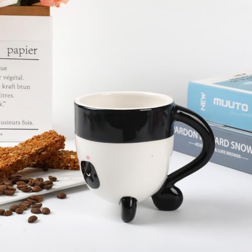 I-TOTAL® - Tazza in Ceramica Up & Down, tazza reversibile (PANDASTIC) 300 ml