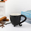 I-TOTAL® - Tazza in Ceramica Up & Down, tazza reversibile (BLACK CAT) 300 ml