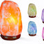 I-TOTAL® - Lampada di sale Himalayano, Naturale, Realizzata a Mano con Base in Legno NATURAL PINK (CAMBIA COLORE)