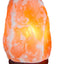 I-TOTAL® - Lampada di sale Himalayano, Naturale, Realizzata a Mano con Base in Legno NATURAL PINK (CAMBIA COLORE)