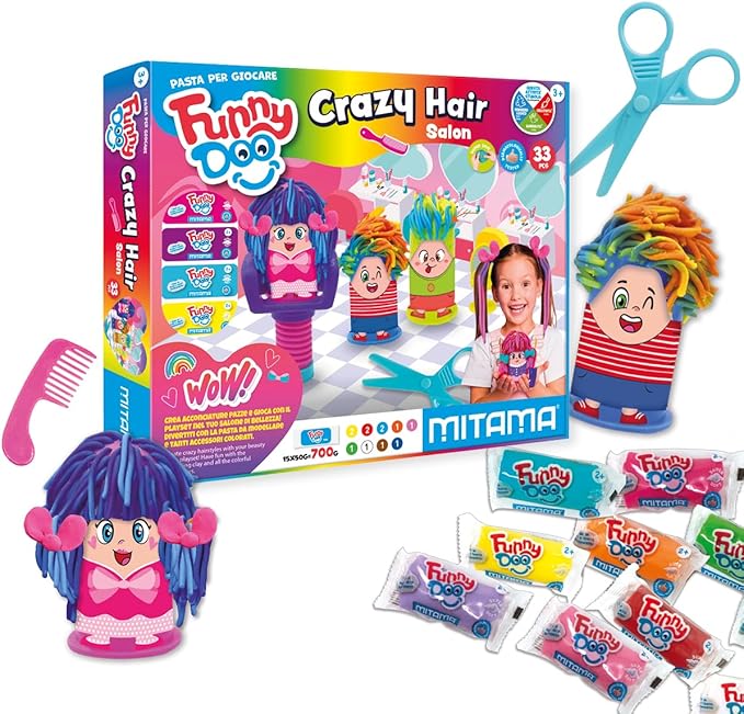 Pasta da modellare CRAZY HAIR  33pz