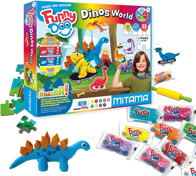 Pasta da modellare DINOS WORLD  33pz