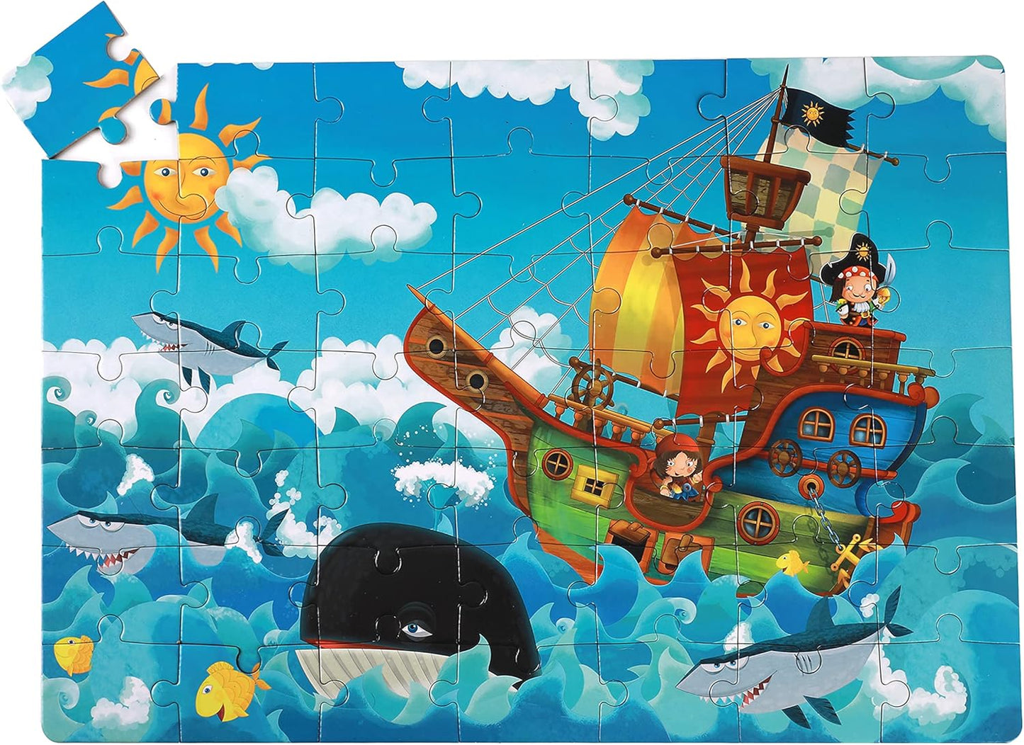 Scatola puzzle PIRATES 5+ 49 pz