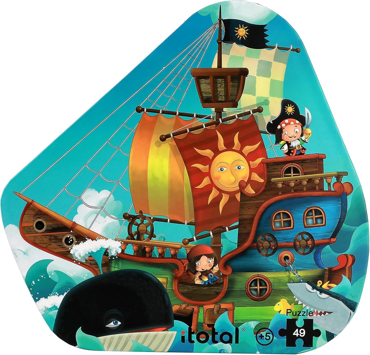 Scatola puzzle PIRATES 5+ 49 pz