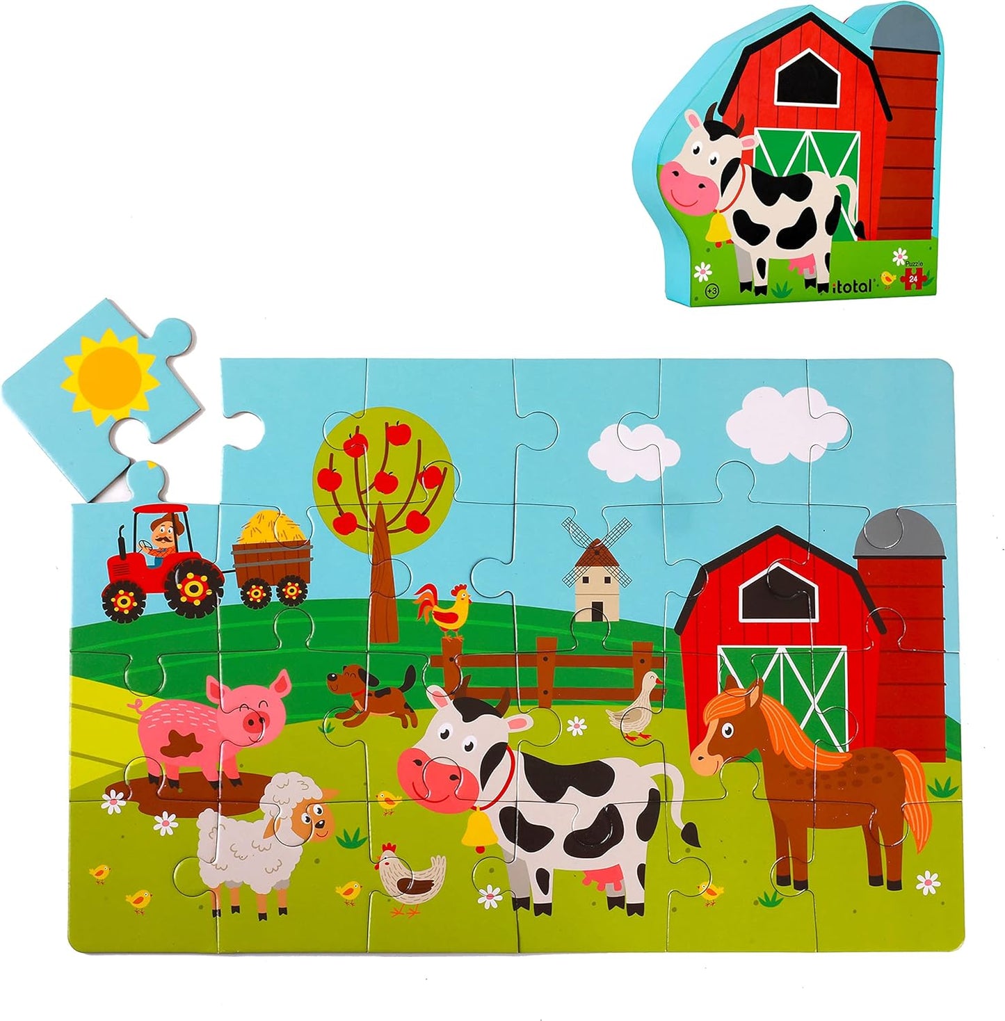 Scatola puzzle FARM  3+ 24pz