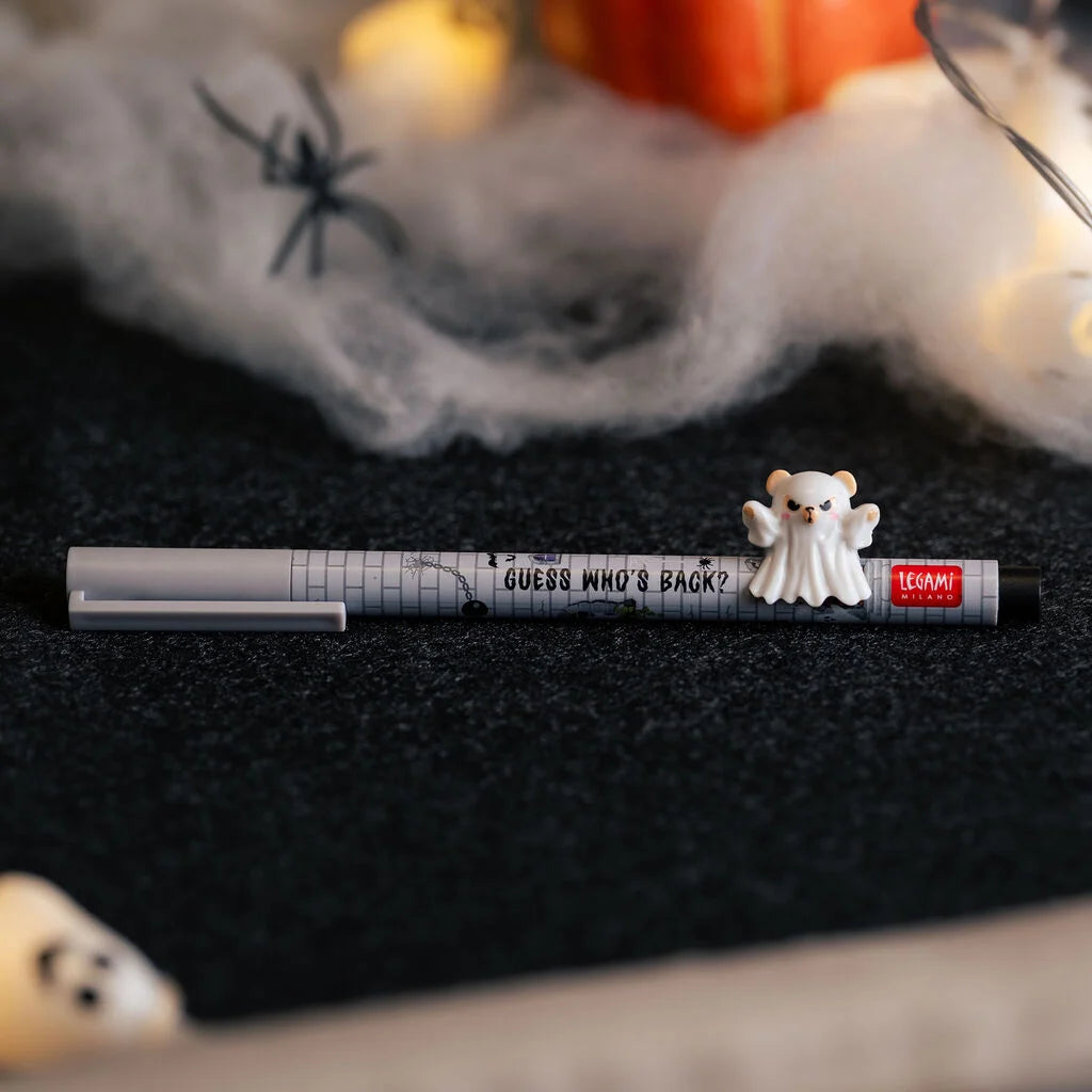 LEGAMI Set di 2 Penne Gel con Animaletto Decorativo - Lovely Friends - Spooky Party