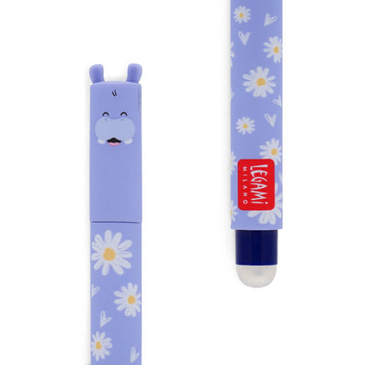 Legami Milano - Penna Gel Cancellabile Hippo "Hip Hippo Hooray!"