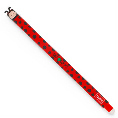 Legami Milano - Penna Gel Cancellabile Ladybug "Get Lucky"