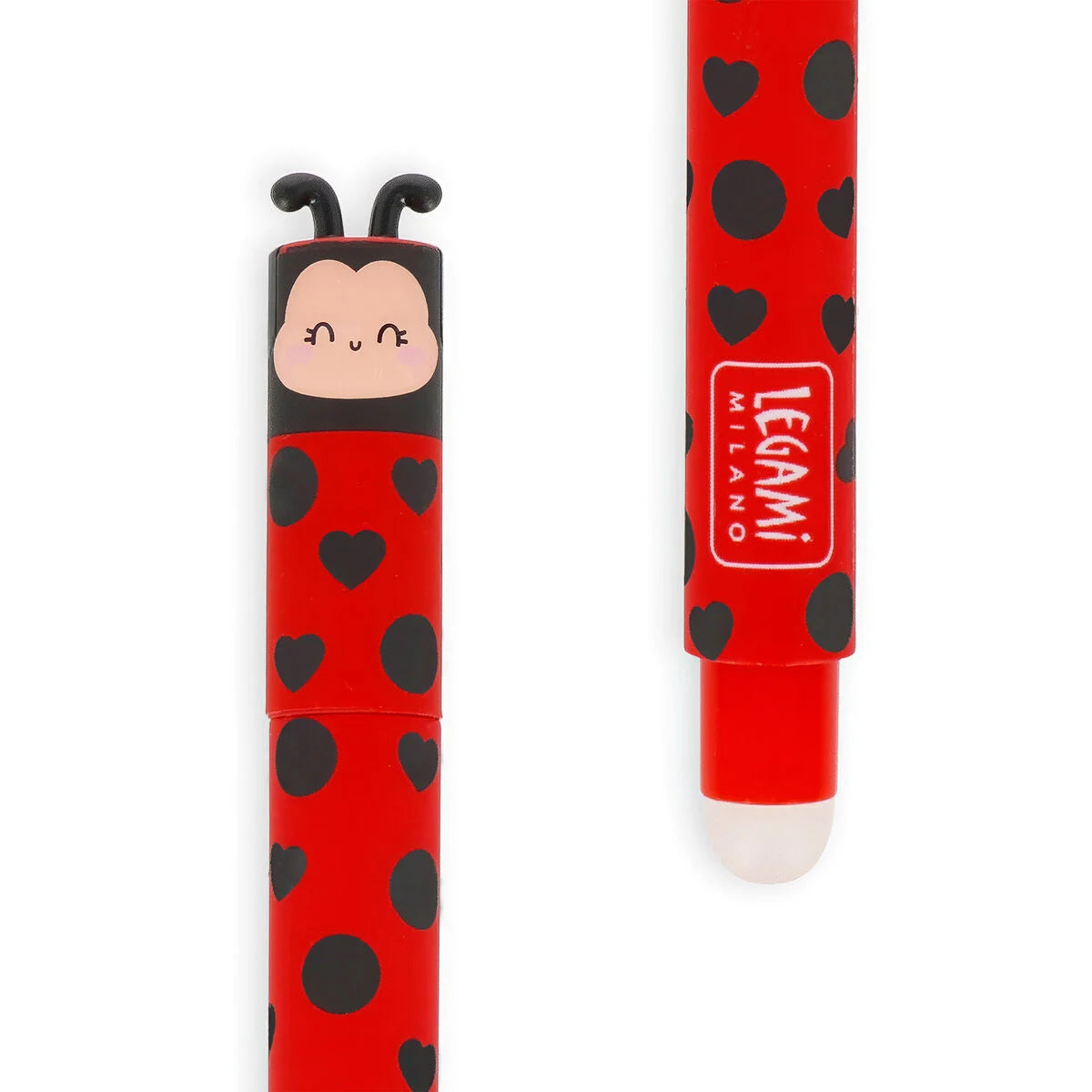 Legami Milano - Penna Gel Cancellabile Ladybug "Get Lucky"
