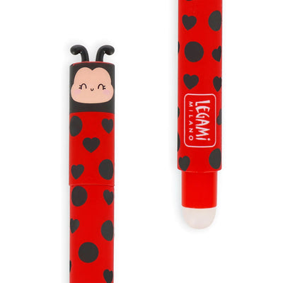 Legami Milano - Penna Gel Cancellabile Ladybug "Get Lucky"