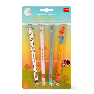Legami Milano - Set di 4 Penne Gel Cancellabili