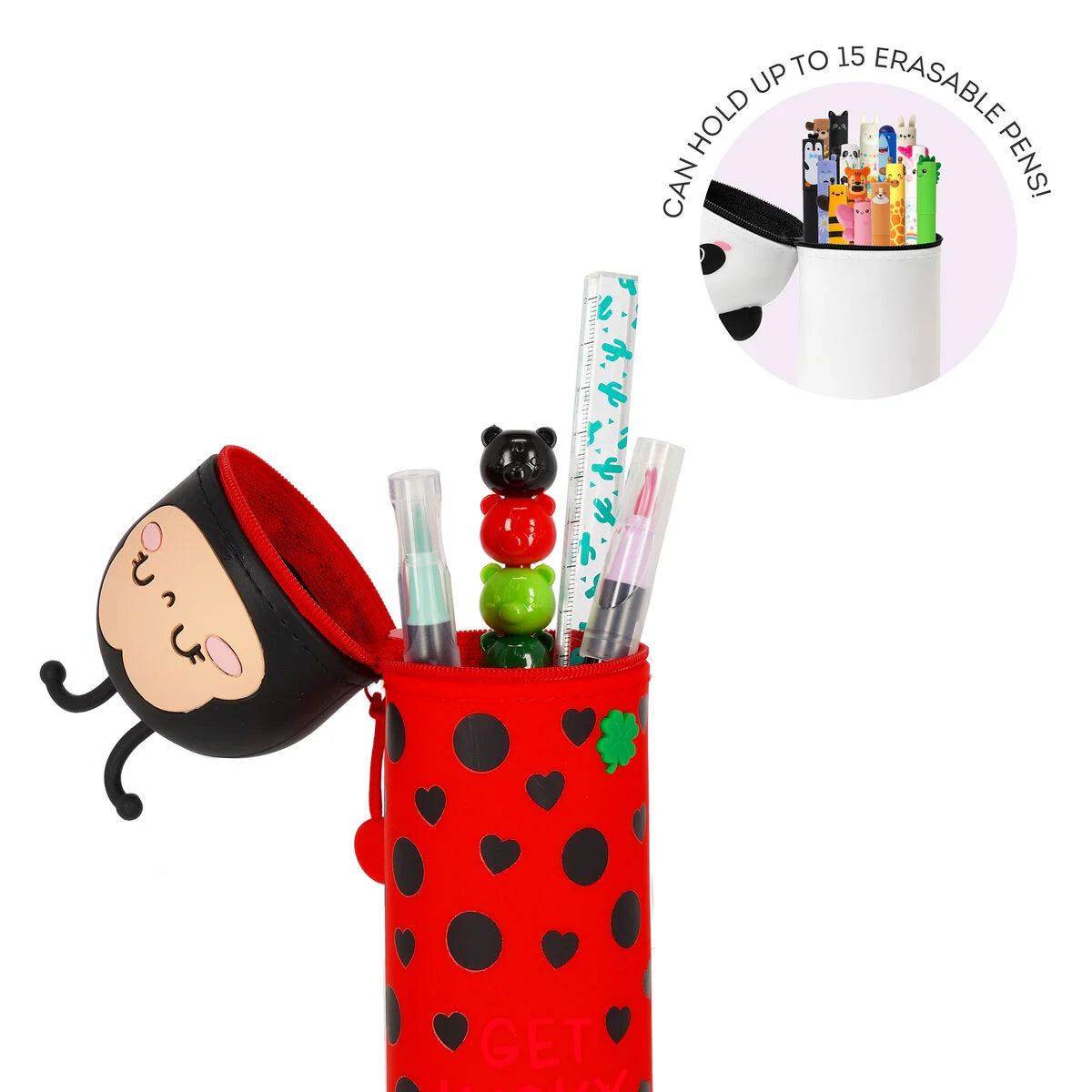 Astuccio 2-in-1 in Silicone Ladybug "Get Lucky" Legami Milano