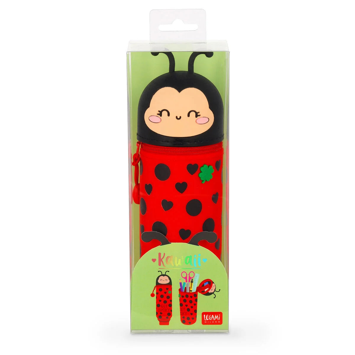 Astuccio 2-in-1 in Silicone Ladybug "Get Lucky" Legami Milano