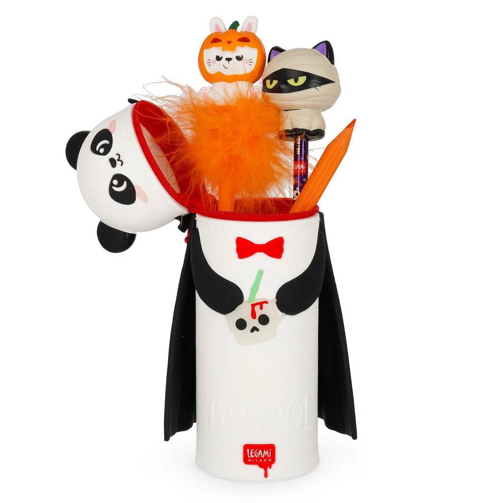 LEGAMI Astuccio 2-in-1 in Silicone Panda "Bam-Boo" Halloween - Kawaii