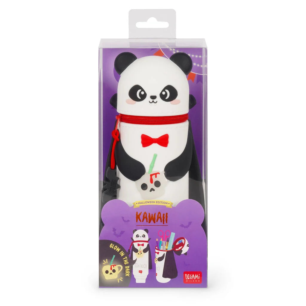 LEGAMI Astuccio 2-in-1 in Silicone Panda "Bam-Boo" Halloween - Kawaii