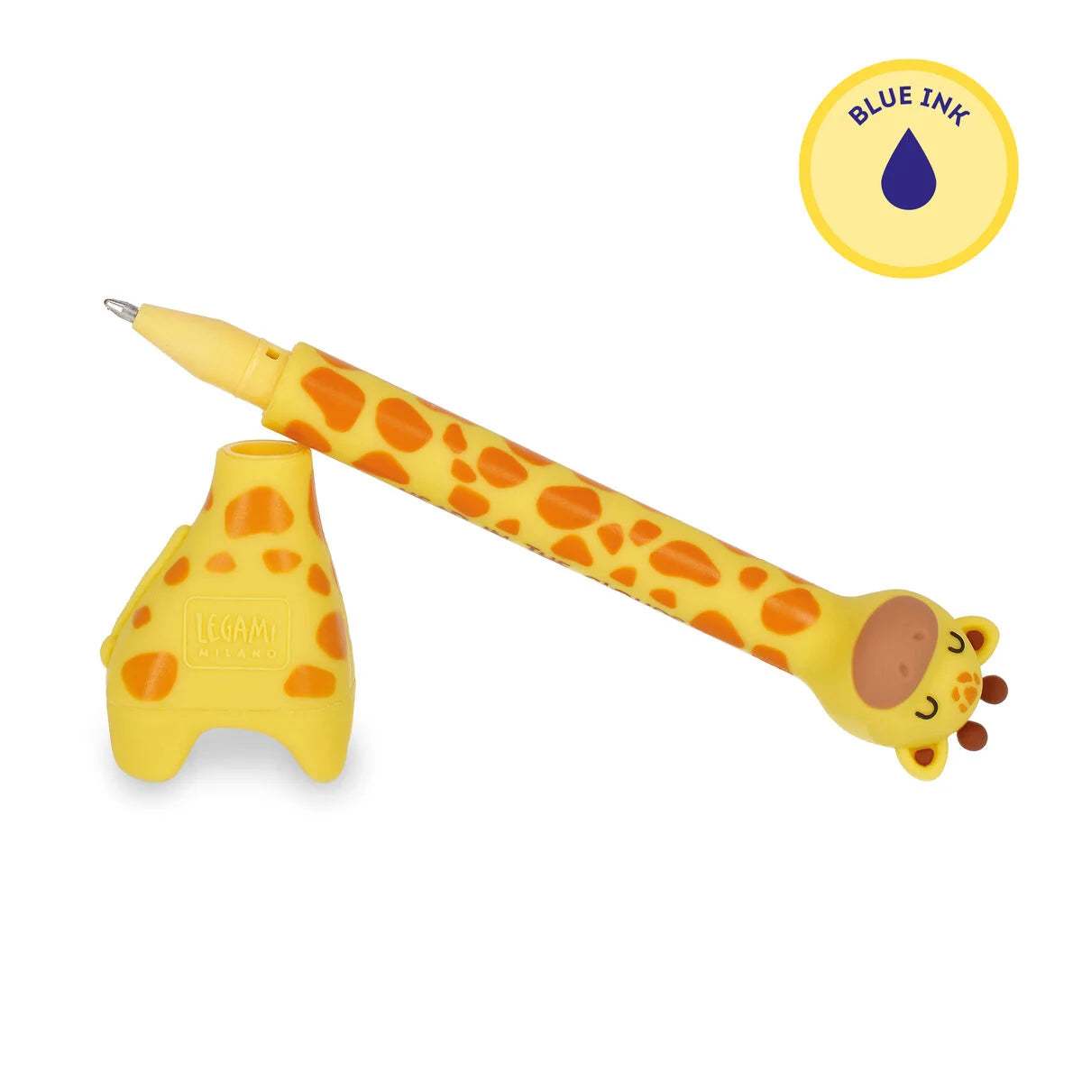 Legami Milano - Penna a Sfera Giraffe con Base - Stand-Ink Ovation