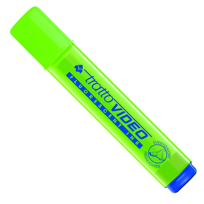 Evidenziatore verde fluorescente Tratto video