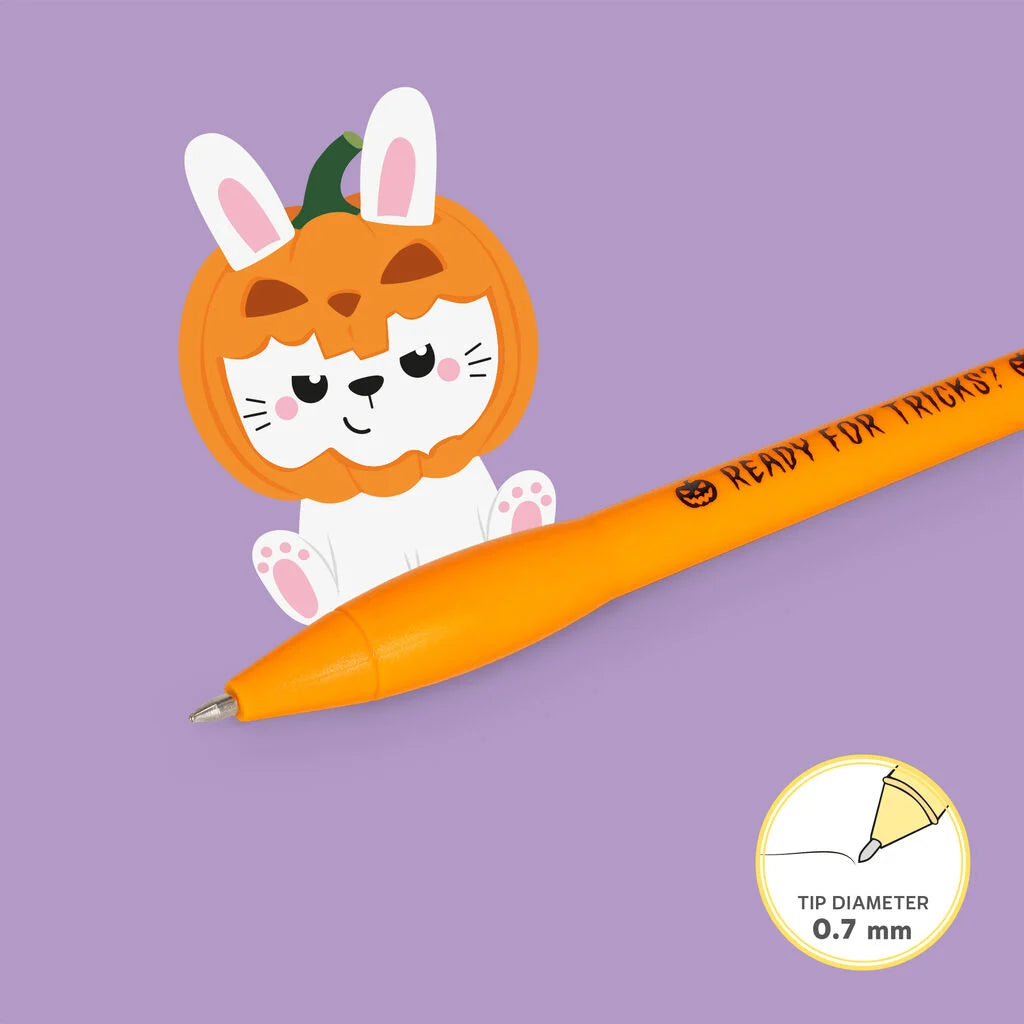 LEGAMI Penna a Sfera Luminosa - Pumpkin Bunny - Writing is Magic