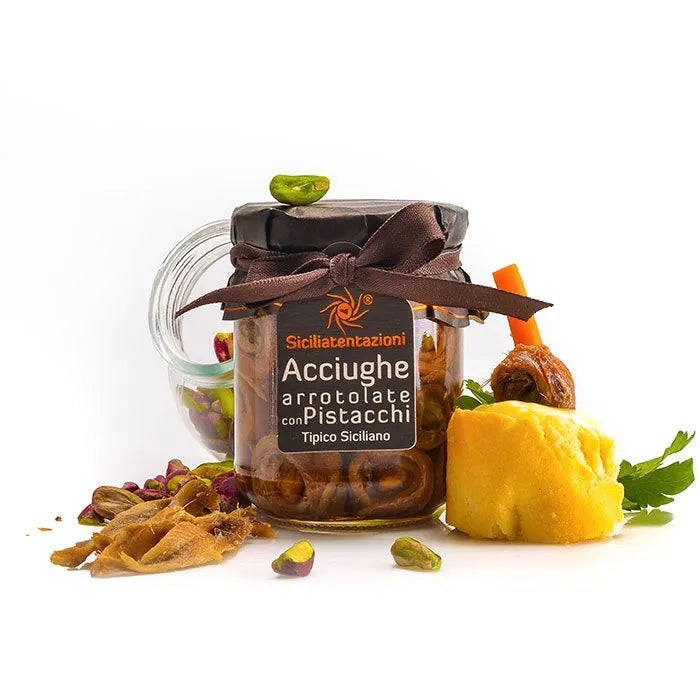 Acciughe arrotolate con pistacchio 200GR