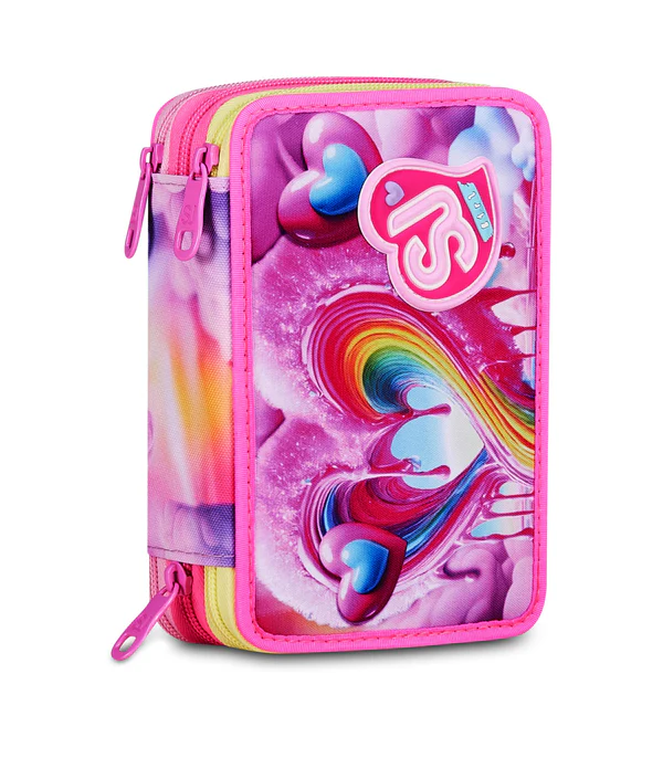 ASTUCCIO 3 ZIP - JOYFUL PINS GIRL