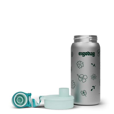 Stainless steel drinking bottle Ergobag FLOWERS