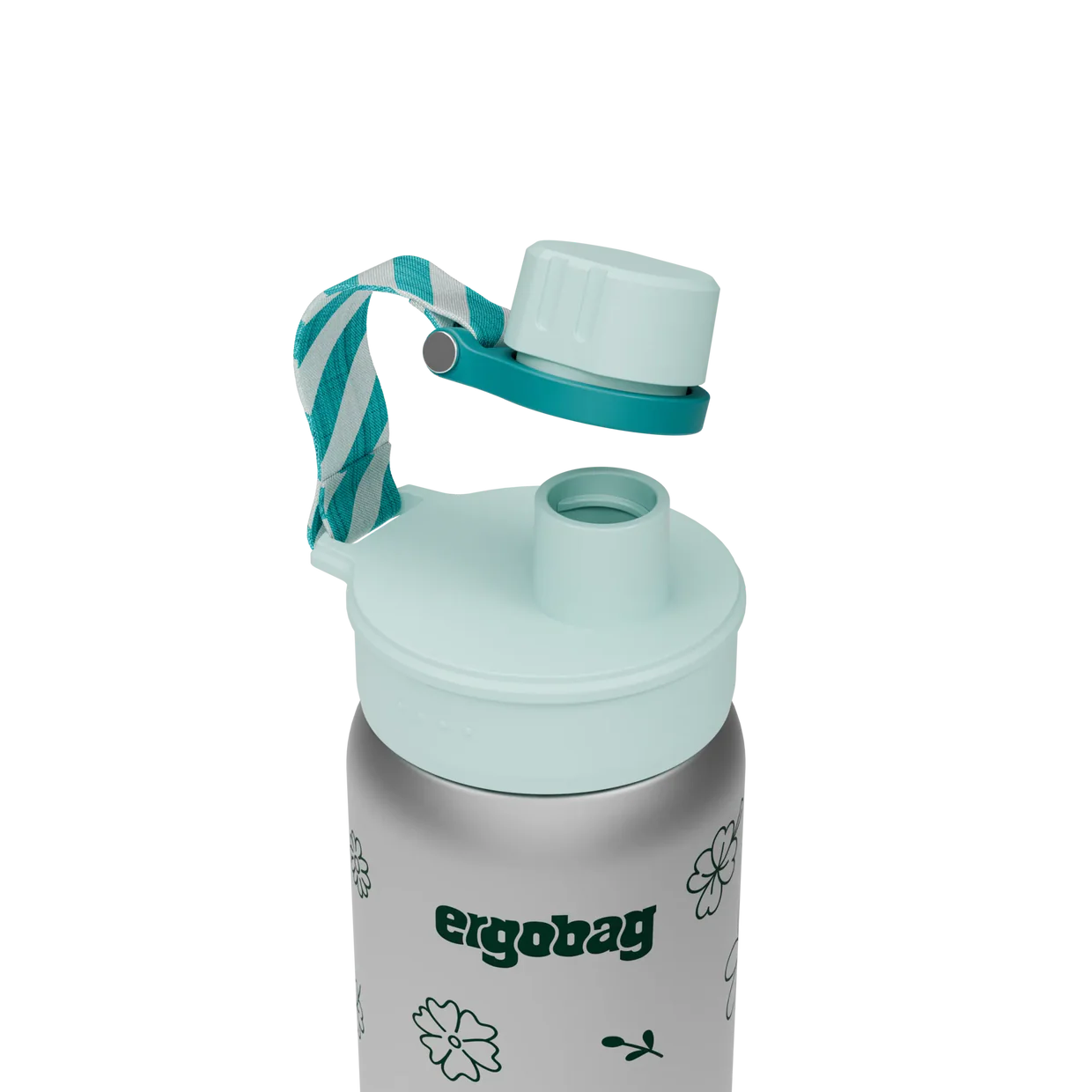 Stainless steel drinking bottle Ergobag FLOWERS