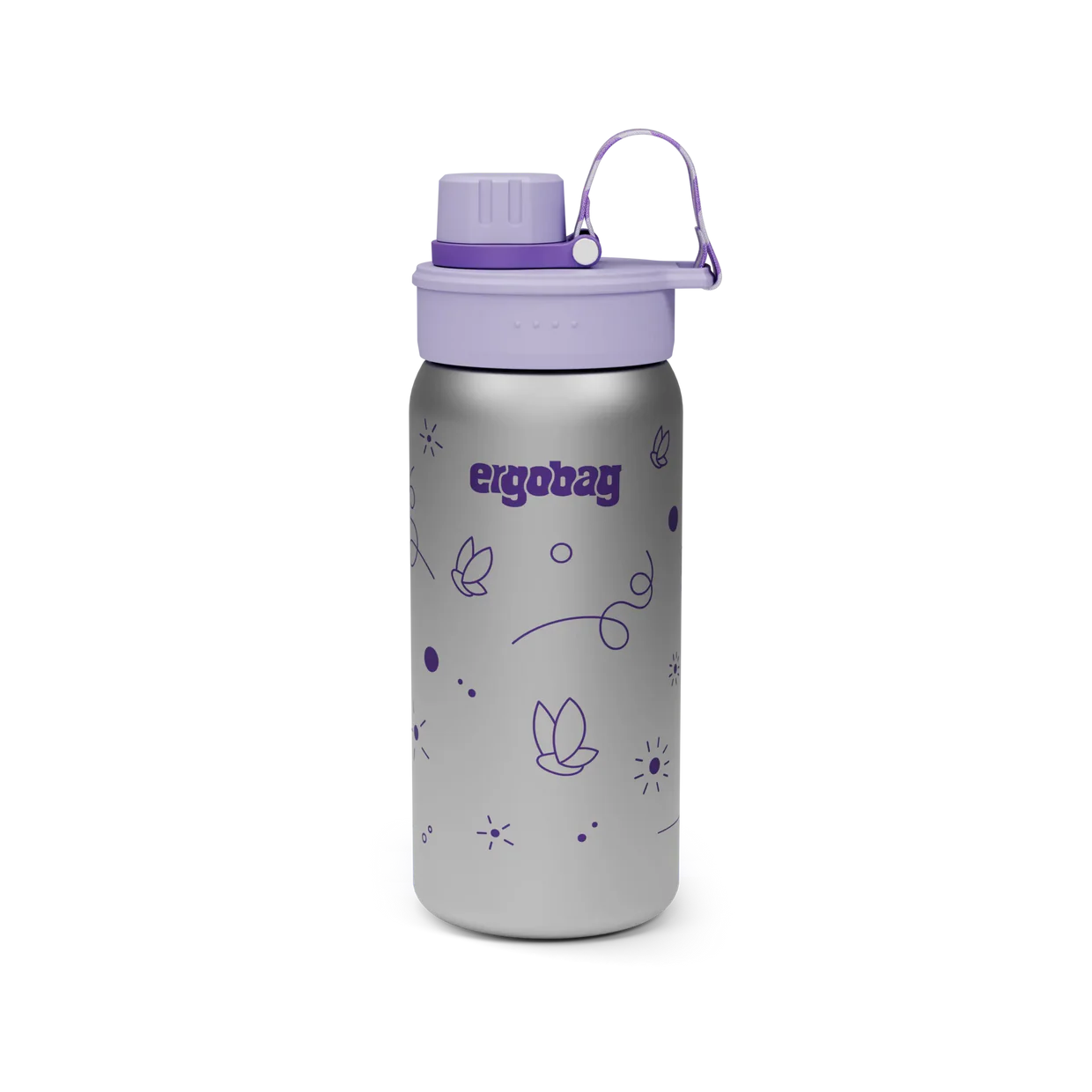 Stainless steel drinking bottle Ergobag BUTTERFLY