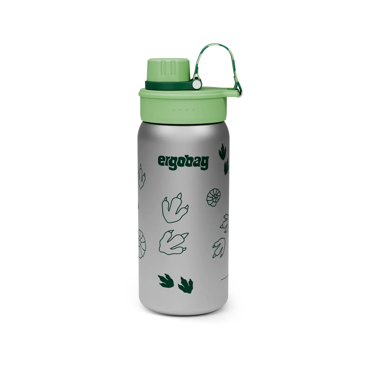 Stainless steel drinking bottle Ergobag JUNGLE