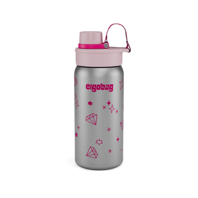 Stainless steel drinking bottle Ergobag GLITTERY
