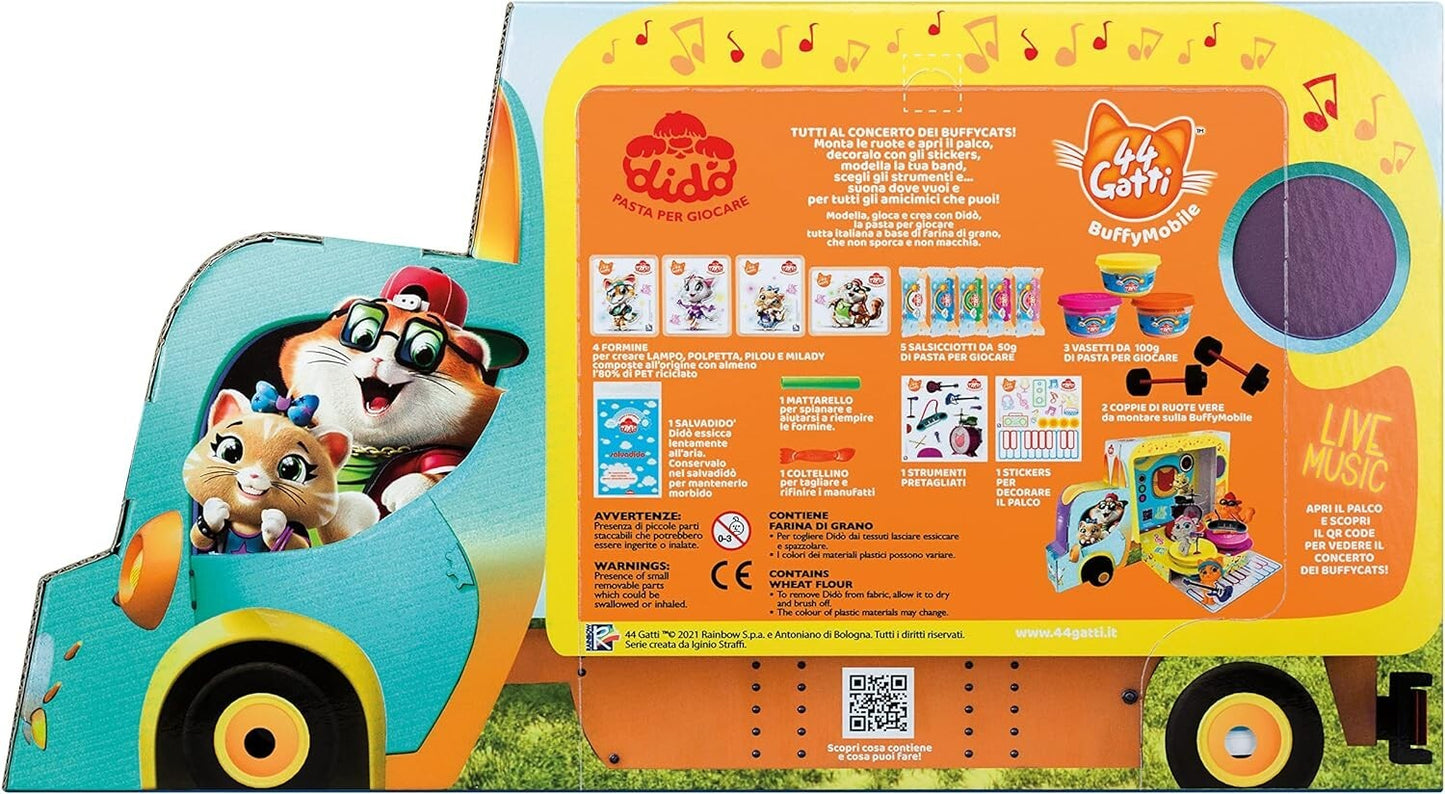 Didò 44 Gatti Buffymobile Pasta da Modellare Colori Misti Con Accessori